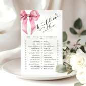 ピンクボウ彼女はむしろブライダルシャワーゲーム