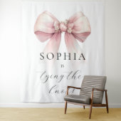 ピンクボウ彼女は結び目のブライダルシャワー タペストリー (インサイチュ)