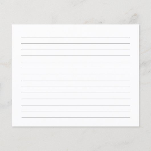 ピンクボウ彼女は結び目のブライダルレシピカード (裏面)