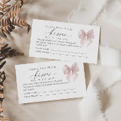 ピンクボウ推測いくつのキスブライダルゲーム エンクロージャーカード