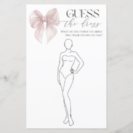 ピンクボウ推測ドレスブライダルゲーム