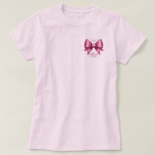 ピンクボウ柔らかいピンクのシャツ箴言,あなたは価値がある Tシャツ