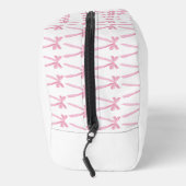 ピンクボウ水カラーリボンパーソナライズされた ドップキット (右)