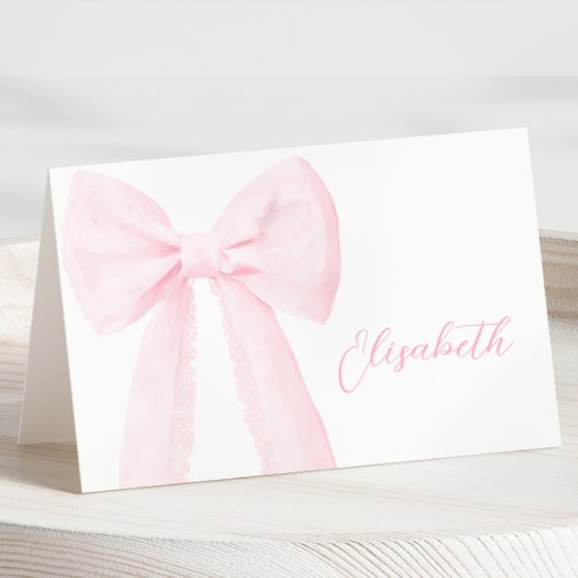 ピンクボウ洗礼表名カード テーブルナンバー