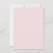 ピンクボウ淡い色のバプテスマ招待状 招待状 (裏面)