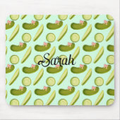 ピンクボウ漬物 マウスパッド (正面)