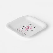 ピンクボウ登録ナース卒業 ペーパープレート (傾斜あり)