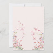 ピンクボウ真珠クインチェニェラ日付カードを保存 セーブザデート (裏面)