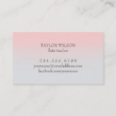 ピンクボウ笛 名刺 (裏面)