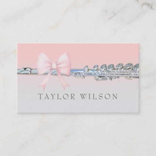 ピンクボウ笛 名刺 (正面)