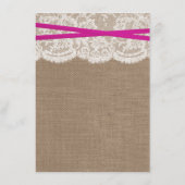 ピンクボウ素朴のコレクシ結婚ョンメニューカード メニュー (裏面)