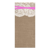 ピンクボウ素朴のコレクシ結婚ョンメニューカード ラックカード (裏面)