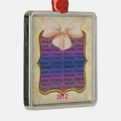 ピンクボウ結婚ズオーナメント メタルオーナメント (右)