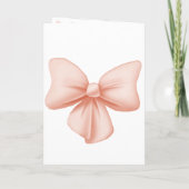 ピンクボウ結婚式 プログラムカード プログラム (裏面)