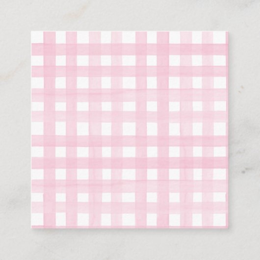 ピンクボウ誕生日エンクロージャカード エンクロージャーカード (裏面)