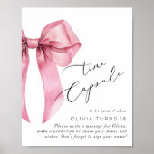 ピンクボウ誕生日タイムカプセル ポスター (正面)