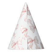 ピンクボウ誕生日ハット パーティーハット (裏面)