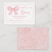 ピンクボウ誕生日推測ゲーム数 エンクロージャーカード (正面/裏面)