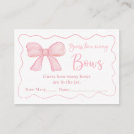 ピンクボウ誕生日推測ゲーム数 エンクロージャーカード