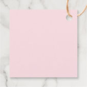 ピンクボウ赤ちゃんシャワーガール フェイバータグ (裏面)