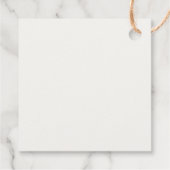 ピンクボウ赤ちゃんシャワーガール フェイバータグ (裏面)