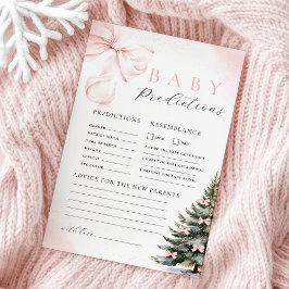 ピンクボウ赤ちゃんシャワー予測&アドバイスゲーム