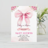ピンクボウ開花パーティの招待状 招待状 (スタンド正面)