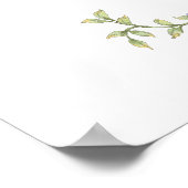 ピンクボウ間抜けグースベイビーガールシャワーウェルカム ポスター (角)