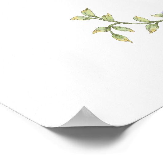 ピンクボウ間抜けグースベイビーガールシャワーウェルカム ポスター (角)