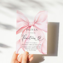 ピンクボウ14thバースデーパーティー 招待状