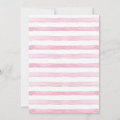 ピンクボウ1stバースデーガールパーティの招待状 招待状 (裏面)