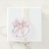 ピンクボウ1st girl誕生日オンダーフルサンキュー フェイバータグ (インサイチュ)