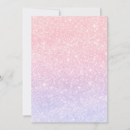 ピンクボウ2スクープのおもしろい誕生日アイスクリーム 招待状 (裏面)