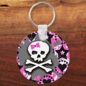 ピンクボウ キーホルダー (正面)