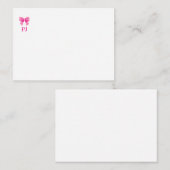 ピンクボウ ノートカード (正面/裏面)