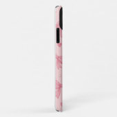 ピンクボウ&ハートパーソナライズされた電話ケース – カスタム Case-Mate iPhoneケース (裏面/右)