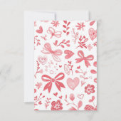 ピンクボウ(フローラ) サンキューカード (裏面)