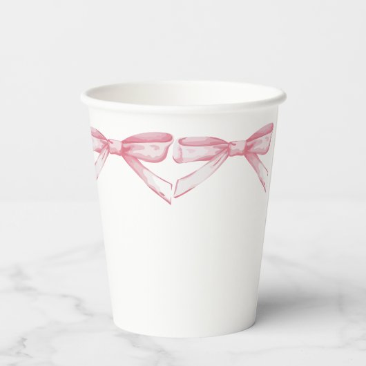 ピンクボウ 紙コップ (裏面)