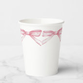 ピンクボウ 紙コップ (左)