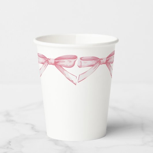 ピンクボウ 紙コップ (左)