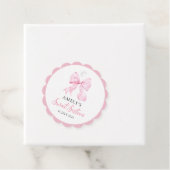 ピンクボウSweet sixteen誕生日メッセージカード フェイバータグ (インサイチュ)