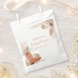 ピンクボエレガントホ女性のカーボーイブーツパンパスベビーシャワー フェイバーバッグ