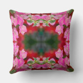 ピンクボガンビレアの花 クッション (裏面)