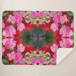 ピンクボガンビレアの花 シェルパブランケット