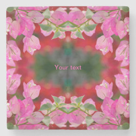 ピンクボガンビレアの花   ストーンコースター