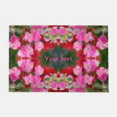 ピンクボガンビレアの花 ドアマット (正面)