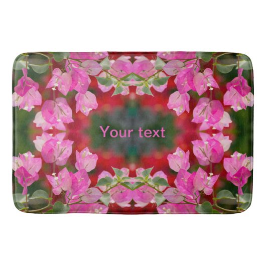 ピンクボガンビレアの花 バスマット (正面)