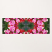 ピンクボガンビレアの花  ヨガマット (裏面(横))