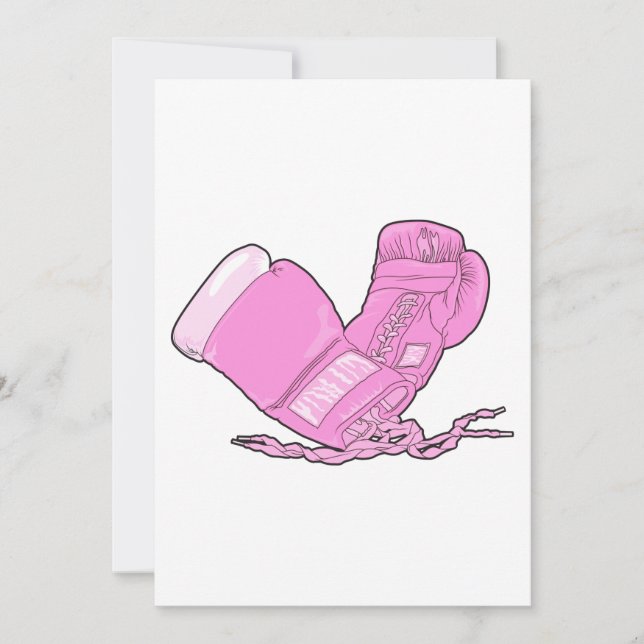 ピンクボクシング手袋ベクター (正面)