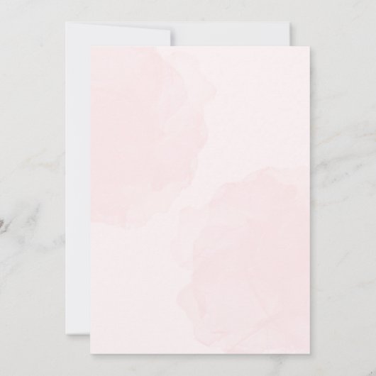 ピンクボクシング手袋 招待状 (裏面)